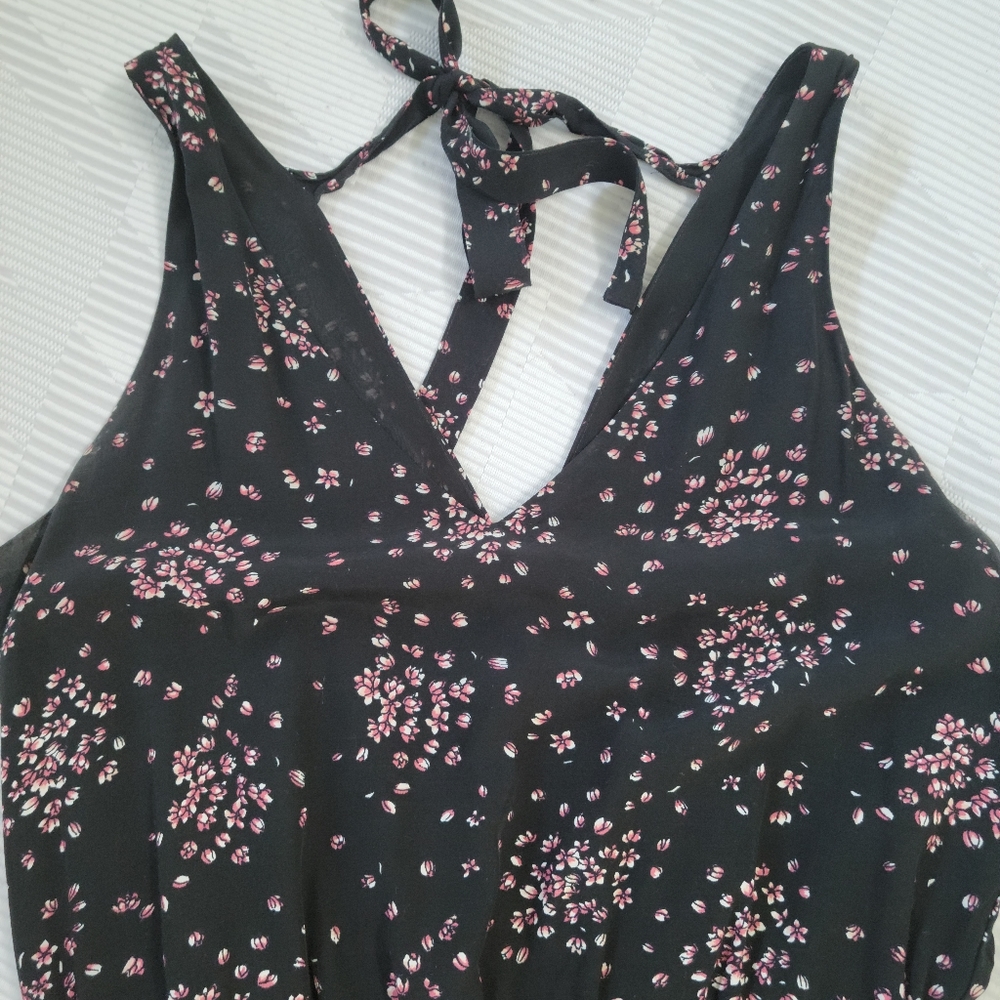 Loft Cropped Jumpsuit